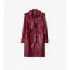 Gabardina Kensington de cuero de largo medio Gabardina Kensington de cuero de largo medio