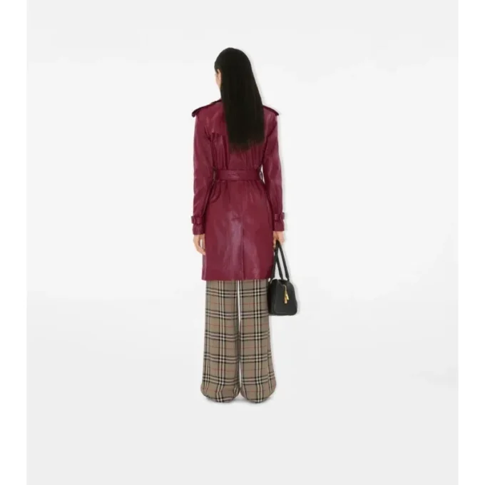 Gabardina Kensington de cuero de largo medio Gabardina Kensington de cuero de largo medio