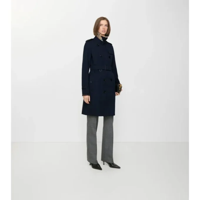 Gabardina Kensington Heritage Trench Coat de largo medio