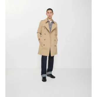 Gabardina Kensington Heritage Trench Coat de largo medio