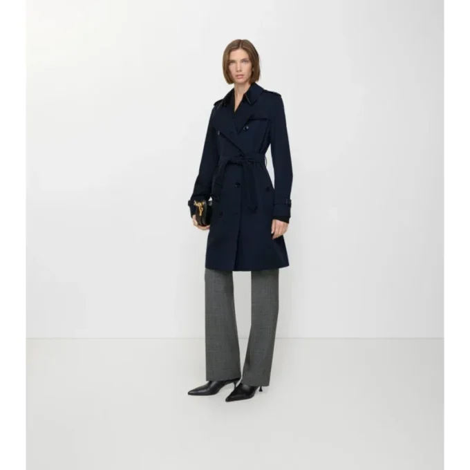 Gabardina Kensington Heritage Trench Coat de largo medio
