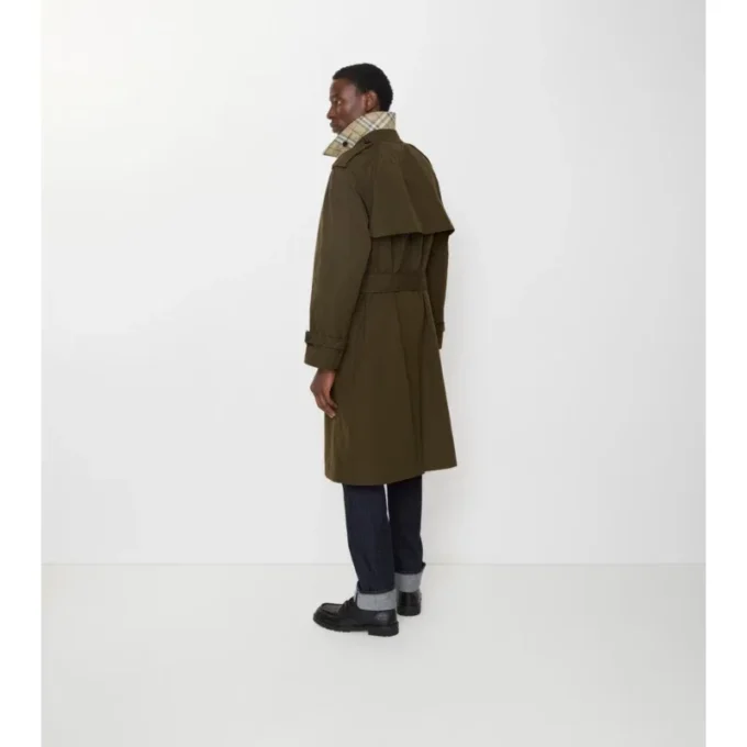 Gabardina larga de algodón ligero Trench Coat Gabardina larga de algodón ligero Trench Coat