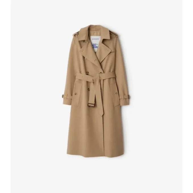 Gabardina larga de cachemira Kensington Trench Coat
