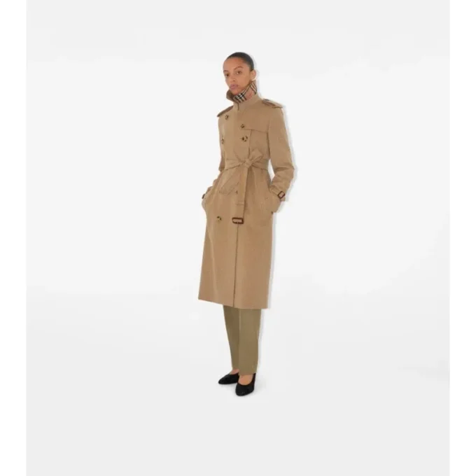 Gabardina larga de cachemira Kensington Trench Coat