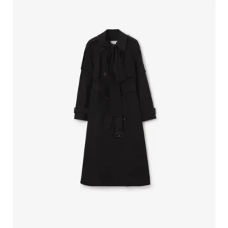 Gabardina larga de lona Trerose Trench Coat