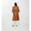 Gabardina larga de mezcla de nylon