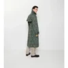 Gabardina larga de mezcla de viscosa de estilo barroco Trench Coat Gabardina larga de mezcla de viscosa de estilo barroco Trench Coat