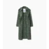 Gabardina larga de mezcla de viscosa de estilo barroco Trench Coat Gabardina larga de mezcla de viscosa de estilo barroco Trench Coat