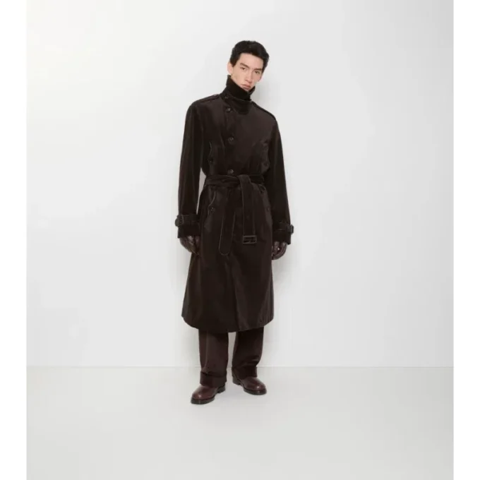 Gabardina larga de pana Trench Coat Gabardina larga de pana Trench Coat