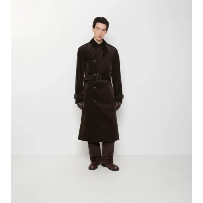 Gabardina larga de pana Trench Coat Gabardina larga de pana Trench Coat