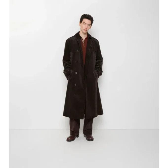 Gabardina larga de pana Trench Coat Gabardina larga de pana Trench Coat