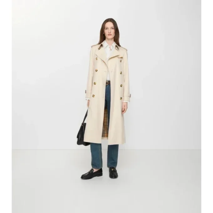 Gabardina Waterloo larga de Tropical Gabardine Trench Coat