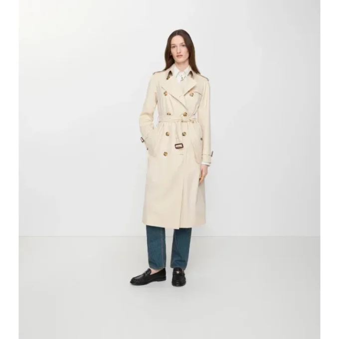 Gabardina Waterloo larga de Tropical Gabardine Trench Coat