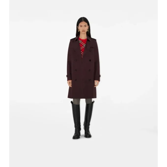 Gabardine Kensington de longitud media Gabardine Kensington de longitud media