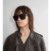 Gafas de sol cuadradas con estampado de cuadros en relieve Gafas de sol cuadradas con estampado de cuadros en relieve