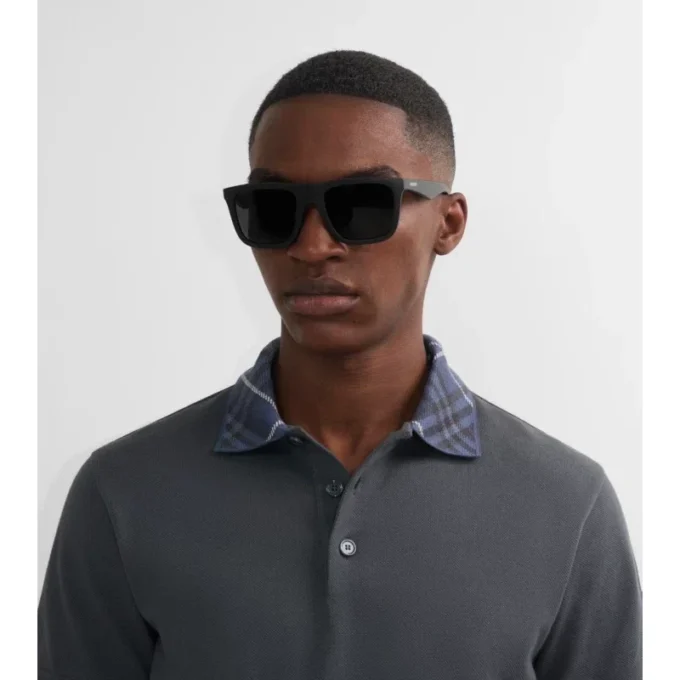 Gafas de sol cuadradas con estampado de cuadros en relieve Gafas de sol cuadradas con estampado de cuadros en relieve