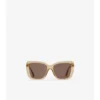 Gafas de sol cuadradas con estampado de cuadros tubulares Gafas de sol cuadradas con estampado de cuadros tubulares