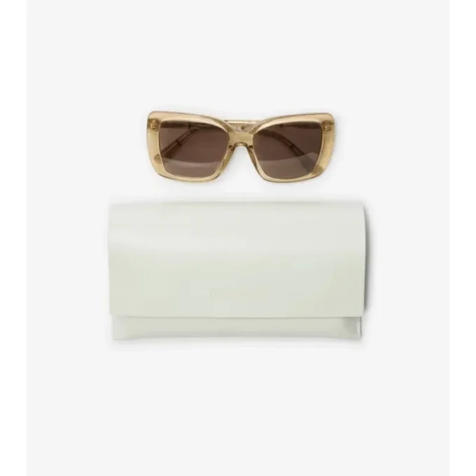 Gafas de sol cuadradas con estampado de cuadros tubulares Gafas de sol cuadradas con estampado de cuadros tubulares