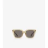 Gafas de sol cuadradas con grabado de cuadros 