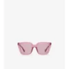 Gafas de sol cuadradas con grabado de cuadros 