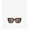 Gafas de sol cuadradas con incrustaciones de cuadros