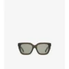Gafas de sol cuadradas con incrustaciones de cuadros