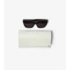 Gafas de sol cuadradas con incrustaciones de cuadros