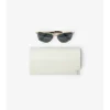 Gafas de sol cuadradas con logotipo metálico