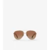 Gafas de sol de aviador con detalle de cuadros