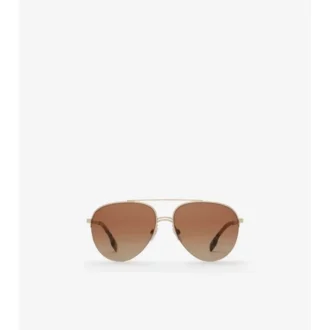 Gafas de sol de aviador con detalle de cuadros