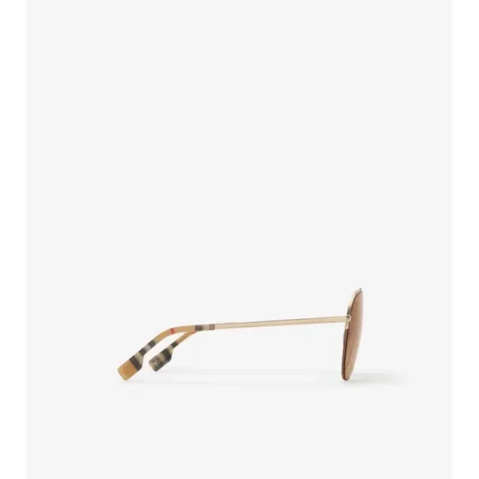 Gafas de sol de aviador con detalle de cuadros