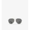 Gafas de sol de aviador con estampado de cuadros metálico Gafas de sol de aviador con estampado de cuadros metálico