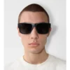 Gafas de sol de montura cuadrada con detalle del logotipo Gafas de sol de montura cuadrada con detalle del logotipo