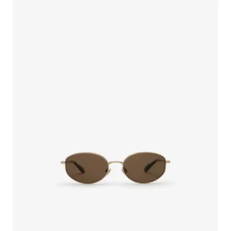 Gafas de sol ovaladas con diseño de cuadros metálicos Gafas de sol ovaladas con diseño de cuadros metálicos