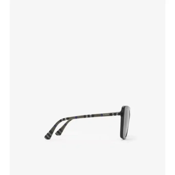Gafas de sol polarizadas cuadradas con estampado Tubular Check