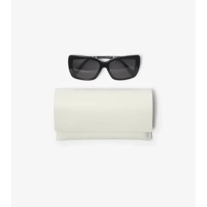 Gafas de sol polarizadas cuadradas con estampado Tubular Check