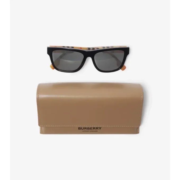 Gafas de sol rectangulares a cuadros Gafas de sol rectangulares a cuadros