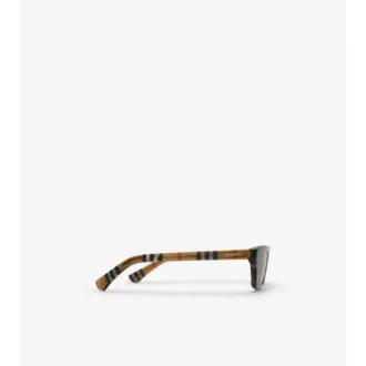 Gafas de sol rectangulares con estampado de cuadros degradado Gafas de sol rectangulares con estampado de cuadros degradado