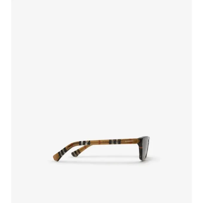 Gafas de sol rectangulares con estampado de cuadros degradado Gafas de sol rectangulares con estampado de cuadros degradado