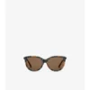 Gafas de sol redondas con estampado de cuadros tubulares