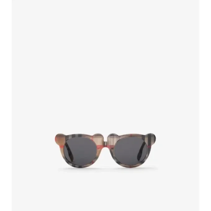 Gafas de sol Teddy Bear con estampado de cuadros Gafas de sol Teddy Bear con estampado de cuadros