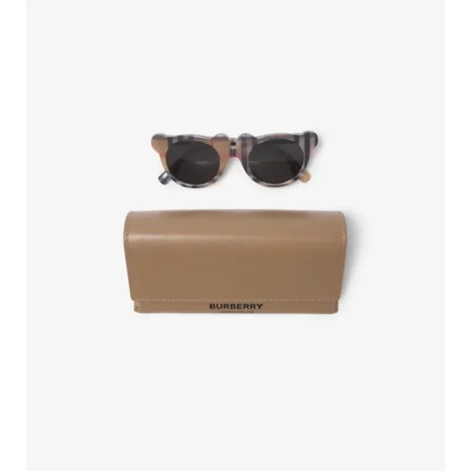 Gafas de sol Teddy Bear con estampado de cuadros Gafas de sol Teddy Bear con estampado de cuadros