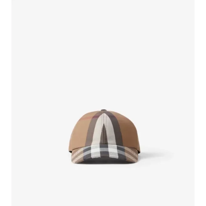 Gorra de béisbol de algodón con estampado de cuadros Gorra de béisbol de algodón con estampado de cuadros