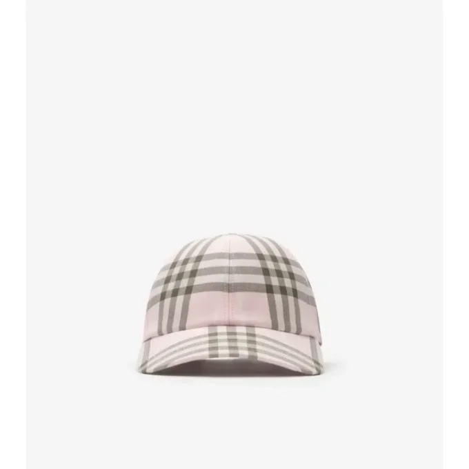 Gorra de béisbol de algodón con estampado de cuadros Gorra de béisbol de algodón con estampado de cuadros