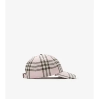 Gorra de béisbol de algodón con estampado de cuadros