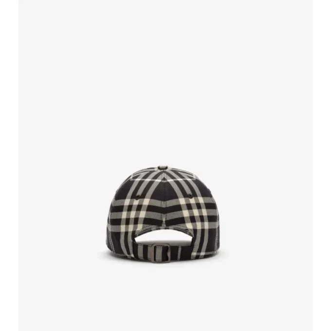 Gorra de béisbol de algodón con estampado de cuadros Gorra de béisbol de algodón con estampado de cuadros