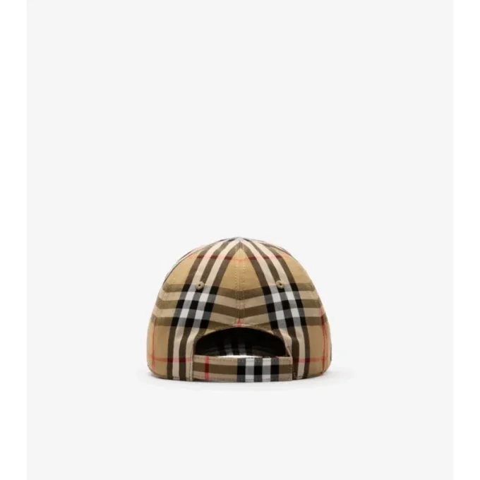 Gorra de béisbol de algodón con estampado de cuadros Gorra de béisbol de algodón con estampado de cuadros