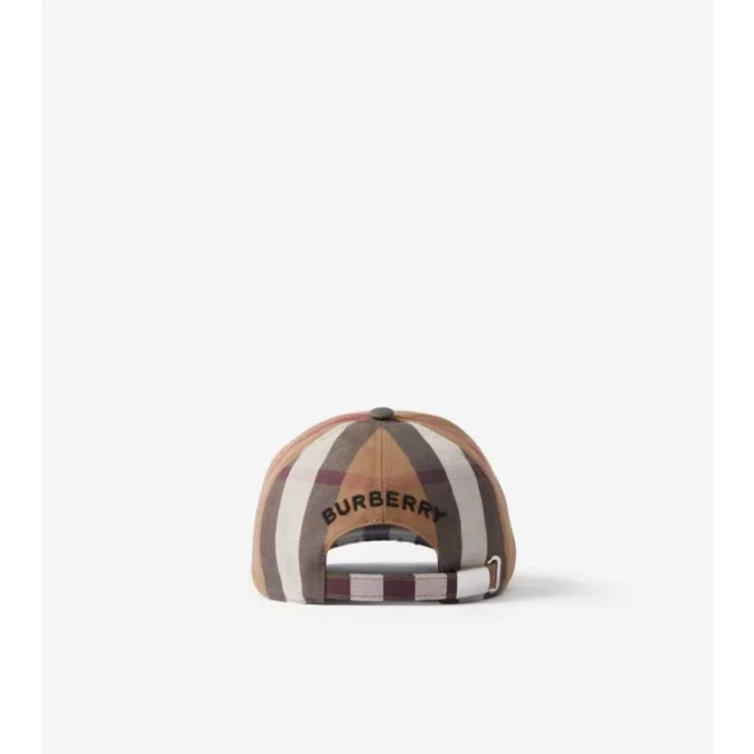 Gorra de béisbol de algodón con estampado de cuadros Gorra de béisbol de algodón con estampado de cuadros