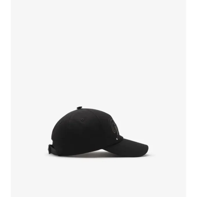 Gorra de béisbol de Gabardine con logotipo cursivo y estampado de cuadros Gorra de béisbol de Gabardine con logotipo cursivo y estampado de cuadros