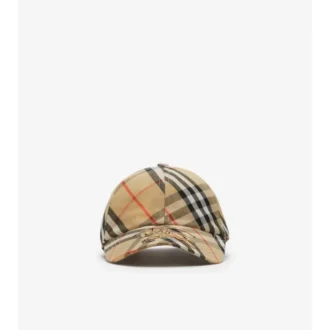 Gorra de béisbol de sarga con estampado de cuadros de EKD